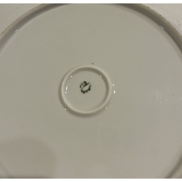 Vintage Antique Plate Platter 10 1/2 inch hand painted Germany roses handles - Picture 5 of 7